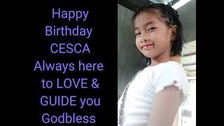 Happy Birthday Cesca| Maria Fatima Dacullo