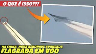 Parece uma nave de ficção científica! Aeronave HIPERSÔNICA é FLAGRADA em voo na China