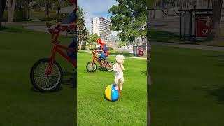 GTA V SPIDER MAN SAVING DOLPHIN FROM BABY #shorts | RANGBAAZ GAMER