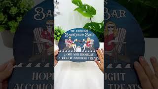 This custom sign spells 'em out loud and proud #gifts #giftideas #woodsign #summer #giftforcouple