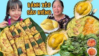 Ẩm Thực Độc Lạ Bình Bông Hai Mẹ Con Như Ú Đổ Bánh Xèo Sầu Riêng Và Cái Kết NTN | Huỳnh Như Vlogs