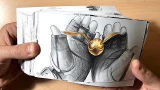 Harry Potter Flipbook • "Harry Catches the Snitch"