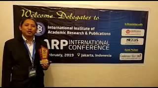 IIARP International Conference Session Chair, Jakarta, Indonesia On 17th February 2019