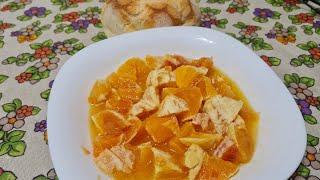 Arancia al piatto - piatto povero della bisnonna Agata - cena ricca di vitamina C