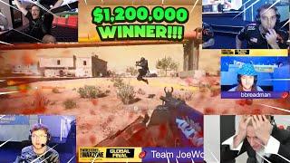 STREAMERS REACT TO SKULLFACE WINNING $1.2M SOLO YOLO (SCUMP, AYDAN, SYMFUHNY & MORE...)