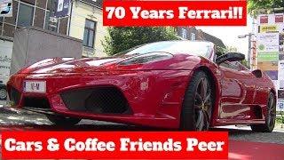 70 years Ferrari @ Cars & Coffee Friends Peer - Belgium!!