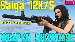 Fallout 4: Weapon Showcases: Saiga 12K/S - Russian Assault Pack Mod