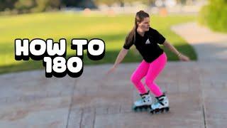 Learn how to turn forward to backward & backward to forward (180) on rollerblades! 