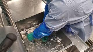 Sterile processing: Xi instrument reprocessing.  Decontamination