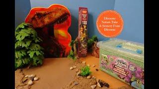 Wild Republic Dinosaur Nature Tube Figures, Dino Activity Set,  Orb Sensory Foam & Diorama