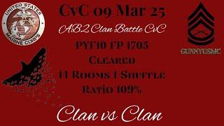 Angry Birds 2 AB2 Clan Battle CvC PYF10 - 09 Mar 2025 (Smaller FP. 15 rms. 1 Shuffle. Ratio 109%)