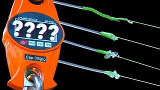 Which FISHING KNOT is STRONGEST? (We test top 4 BRAID to MONO fishing knots)