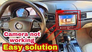 Volkswagen touareg camera and rear parking sensor not working. Easy solution  