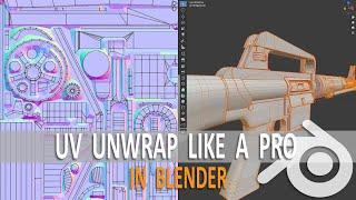 UV Unwrap Like a Pro in Blender (Textools and UVPackmaster Addons)