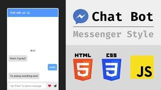 How to create a Messenger Style Chat Bot with JavaScript Tutorial (Part 1)