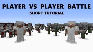 Minecraft Custom NPC Tutorial - Player VS Player Battle