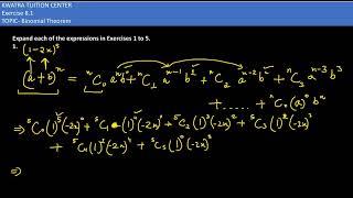 1.  Expand each of the expressions in (1-2x)^5