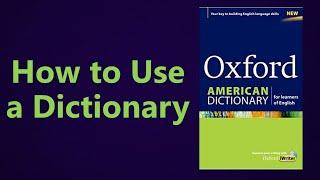 How to Use a Dictionary