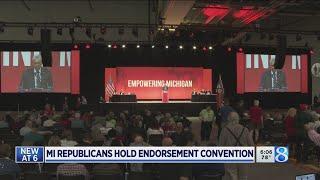 Michigan GOP picks candidates at GR convention center