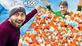 Unboxing 500 Kinder Joy - Will All Toys Are Different? | Candy