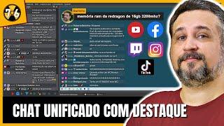 MELHOR CHAT UNIFICADO PARA LIVE no YouTube, Twitch, Facebook, Instagram, TikTok e mais