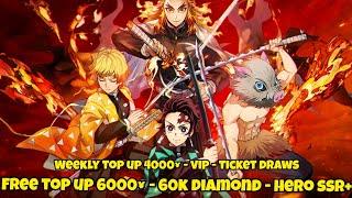 Demon Slayer Fighting Idle Private Server - Free Top up 6000¥ - Weekly Top up 4000¥ - VIP