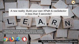 #SelectorsHub 1.0: detailed tutorial. (Old version)