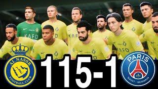 FIFA 25- MESSI RONALDO NEYMAR & MBAPPE | ALL STARS |  AL NASSR 140-1 MANCHESTER CITY| UCL LIVE