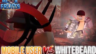 BLOX FRUITS - ‼️BEST MOBILE PLAYER VS WHITE BEARD ‼️WHO IS STRONGER⁉️- ROBLOX