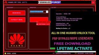 Huawei Free Tool 2023 FRP Bypass All Cpu Qualcomm,Kirin, One Click Reset User Lock