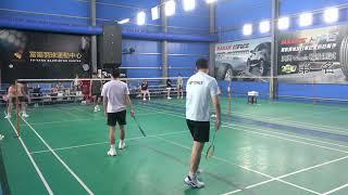 20250619飛羽羽球MD童O佑+小樂VS阿旺+Stanley