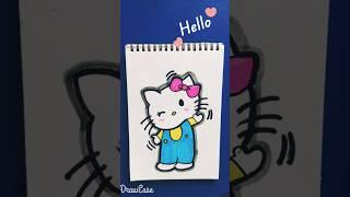 Hello Kitty#simpledrawing #shortsfeed #music #drawing #kitty #hellokitty #cartoon #satisfying #art