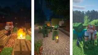 ТОП 13 МОДОВ КОТОРЫЕ ДОБАВЯТ АПОКАЛИПСИСА И ХАРДКОРА В MINECRAFT ZOMBIE AWARENESS Epic Siege