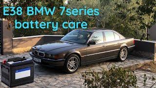 BMW e38 750i battery care