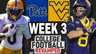 Pittsburgh at West Virginia - Week 3 Simulation (2025 Rosters for NCAA 14)