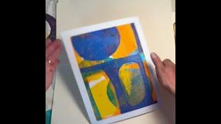 LEARN GELLI PRINTING With Manilla Folder Masks