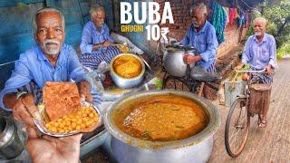 India’s 80 years Hardworking Old Man Selling Matar Papdi | Bargarh Famous Buba Dukan | Street Food