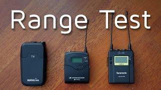 Range Test - Rodelink vs Saramonic UwMic9 vs Sennheiser G3