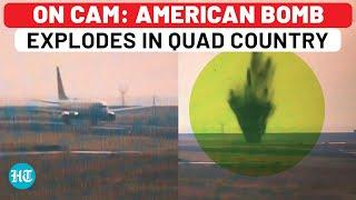 American Bomb Explodes At Quad Country’s Airport Moments After Plane Passed It, Runway Damaged