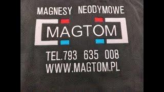 Magnesy neodymowe 2x550Kg bardzo mocny magnes do łowienia w wodzie Magtom magnesy dla najlepszych.