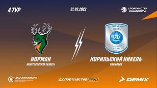 Спортмастер - Юниорлига U-18. 4-й тур. Норман - Норильский никель