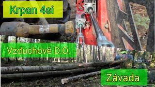 První test v lese- závada, krpan 4si, vzduchové dálkové ovládání, Stihl Ms 261,@jpforest8882