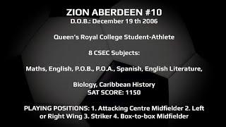 Zion Aberdeen Soccer Highlight Film