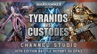 10th Edition Leviathan Tyranids vs Adeptus Custodes Warhammer 40K Battle Report 1750pts