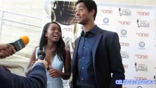 Alfred Enoch & Aja Naomi King Interview: 46th Annual NAACP IMAGE AWARDS Press Conference