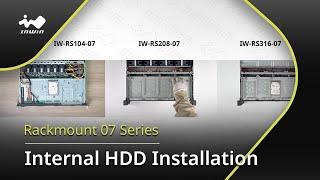 InWin Rackmount 07 Series Internal HDD Installation