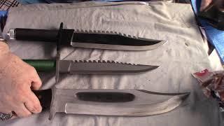 My Two Rambo Knives in from Wisemen Trading and Supply. I also compare them to other Bowie's. Enjoy