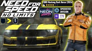 [Need For Speed: No Limits] Neon Nights with Frank Woods' Ford Mustang Dark Horse (2024)