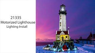 【BX549 installation video】Briksmax Light Kit For Lego Motorized Lighthouse 21335