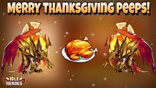 Idle Heroes (O+) - Merry Thanksgiving Peeps! - Brave Trial, Tower and more